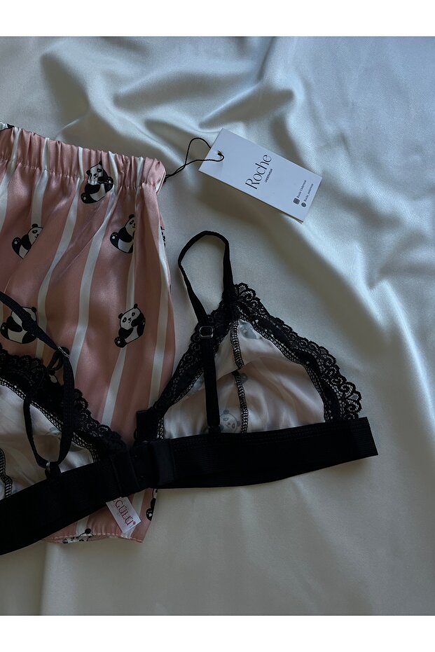 Ayıcık detaylı gecelik - 2