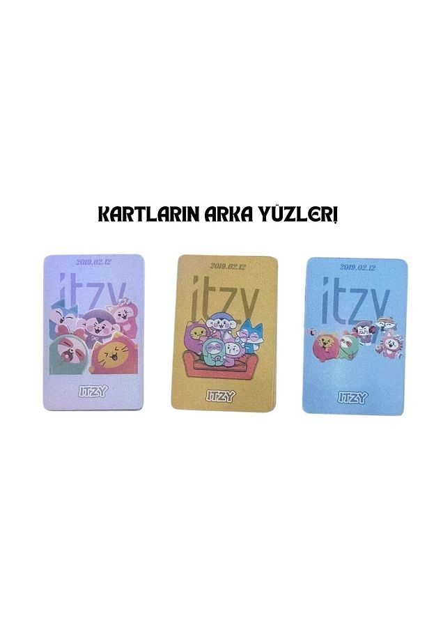 ITZY Çift Yön Baskılı Hologramlı Laser/Lomo Card Seti - 4