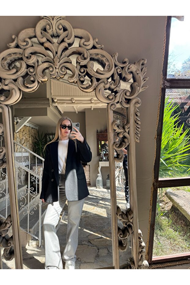 Kaşe Blazer Ceket - 4