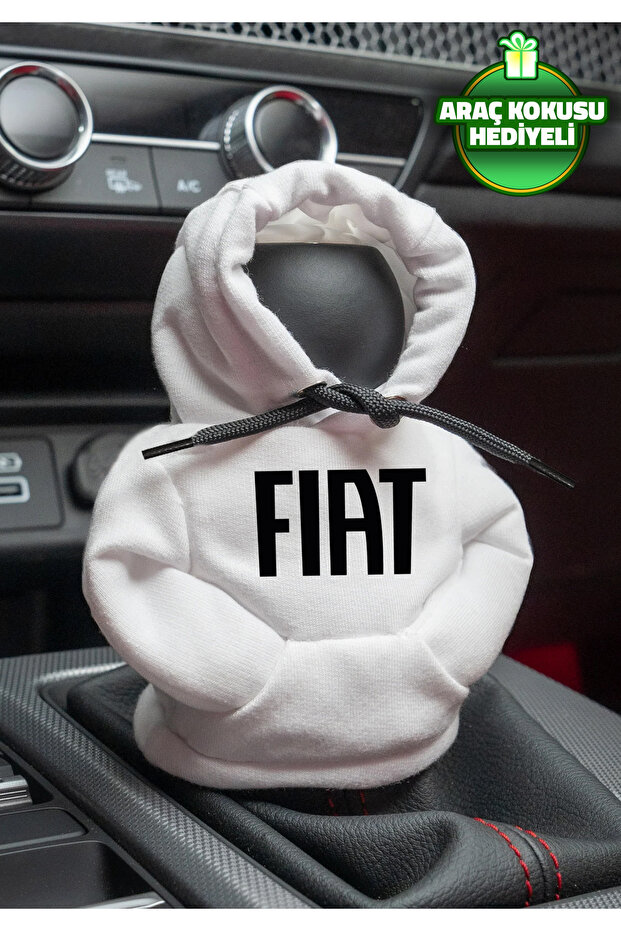Fiat White Gear Shift Hoodie Car Gear Shift Outfit Gear Shift Fleece Auto Accessory Gear Shift Knob Sweatshirt