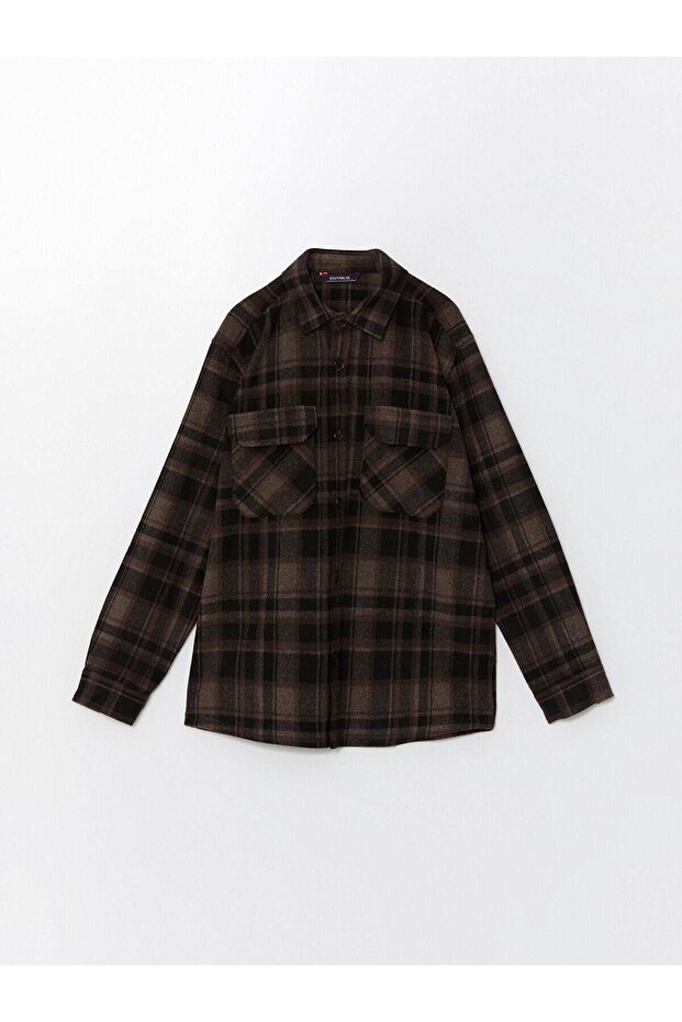 SOUTHBLUE Ekoseli Regular Fit Uzun Kollu Ekose Erkek Oduncu Gömlek (W4) - 5