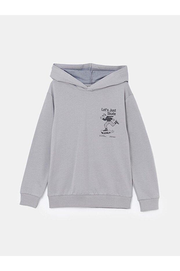 Lcw Kids Hooded Printed Boys' Sweatshirt (W4)