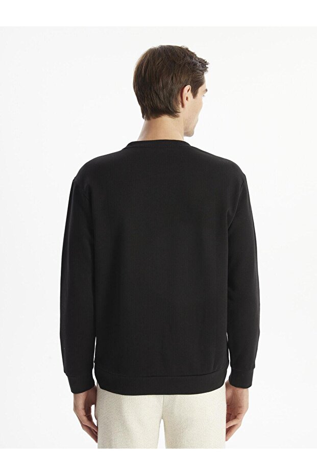 LCW Vision  Bisiklet Yaka Uzun Kollu Baskılı Erkek Sweatshirt - 4