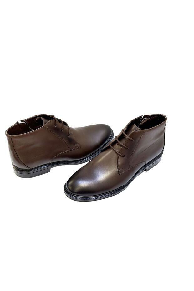Kafkaslar Genuine Leather Classic Strip Short Men's Boots
