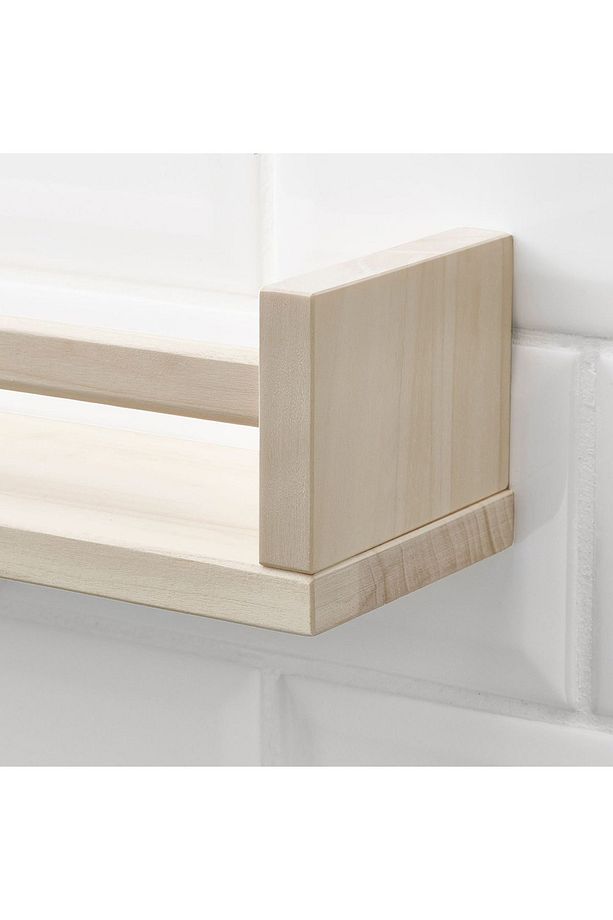 BEKVAM BAHARATLIK RAFI DUVAR RAFI ÇERÇEVE RAFI KİTAPLIK AHŞAP RAF 40x10x9 Cm - 4