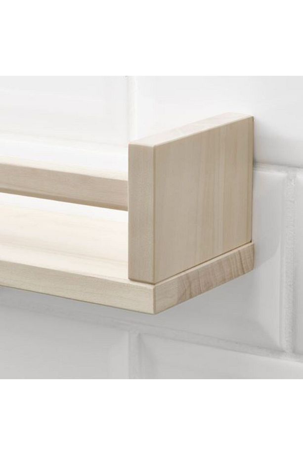 Mutfak Baharat Rafı Meridyendukkan Düzenleyici Raf Masif Ağaç Kullanışlı Raf 40x10x9 Cm - 2