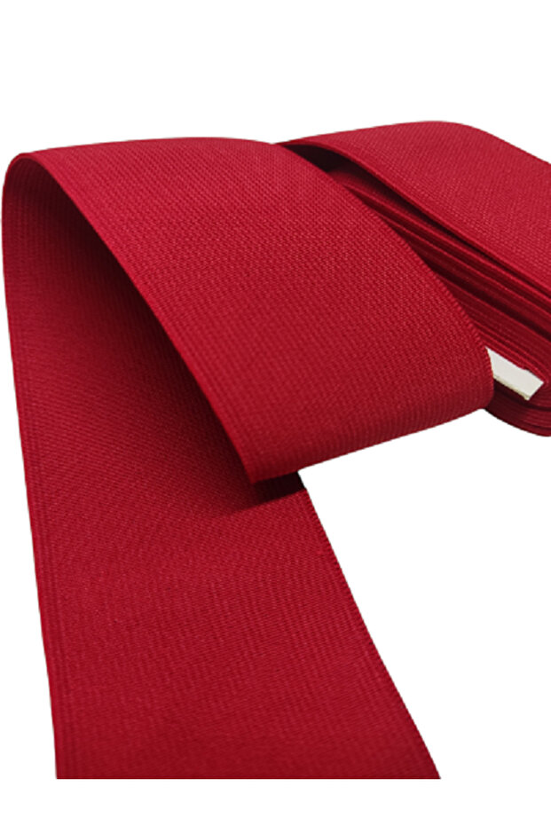 50 mm Super Garment Woven Rubber Red Color