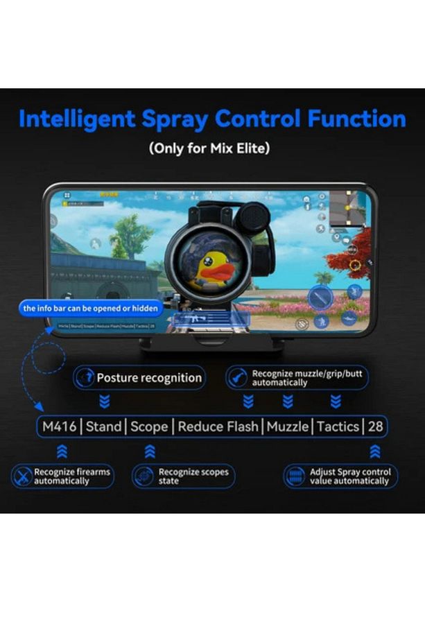Oyuncu Klavye Mouse Set 4 in 1 Mobil Oyun Seti Ios & Android Uyumlu - 3