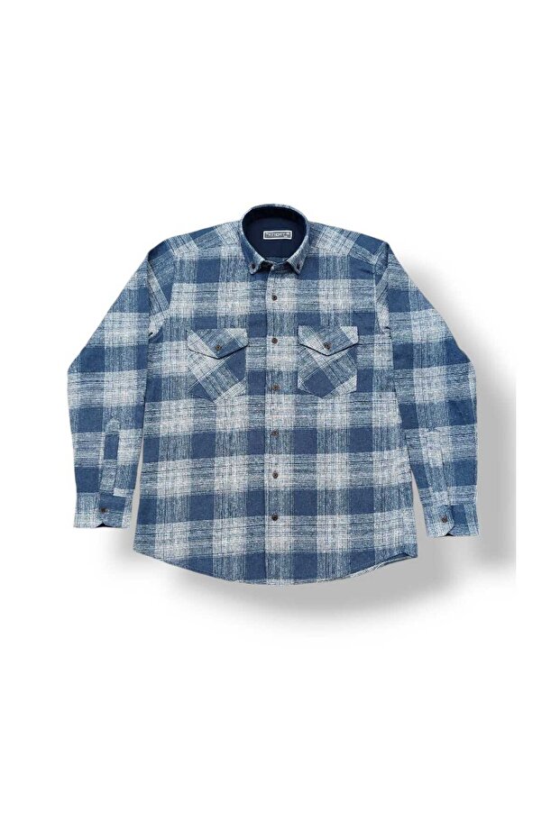 Classic Cut Double Pocket Cover Thick Griller Wool Dad Shirt[Top Quality Product]