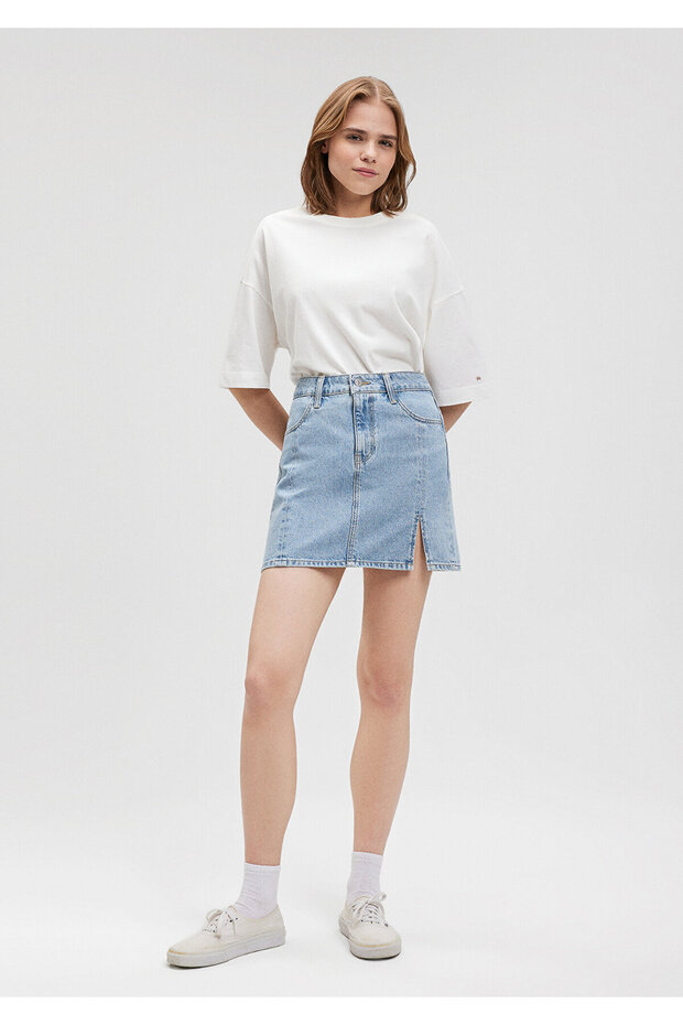 Talia All Blue Light Denim Skirt 1310184-82806