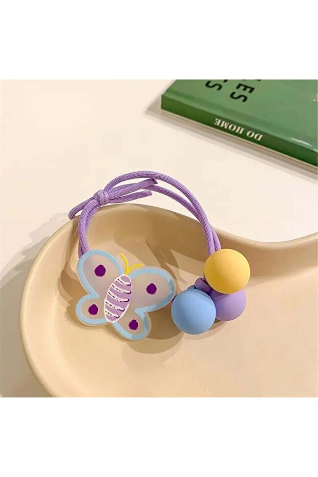 So-Much Vibrant Colors Rubber Buckle\Wristband Purple Butterfly