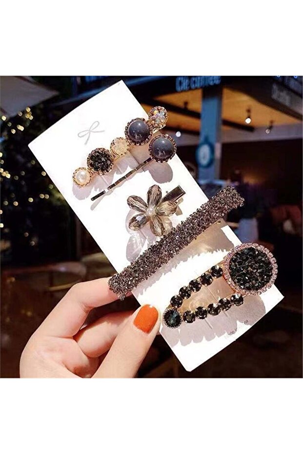 So-Much Trend Fashion New Series Zircon Stone Clasp Set 5-Piece-1