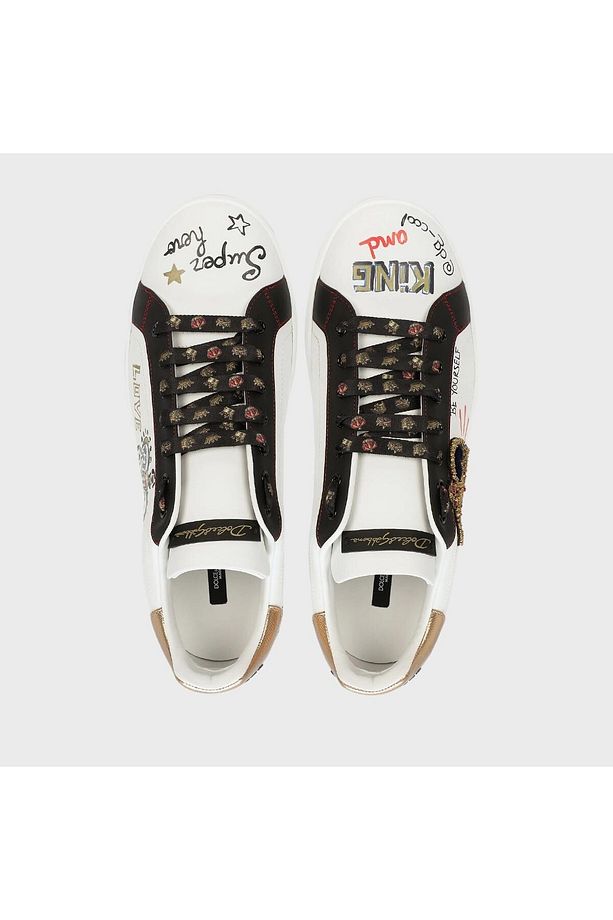 Scritte Fdo. Bianco Hakiki Deri Erkek Sneaker  CS1570 AZ268 HWF57 - 4