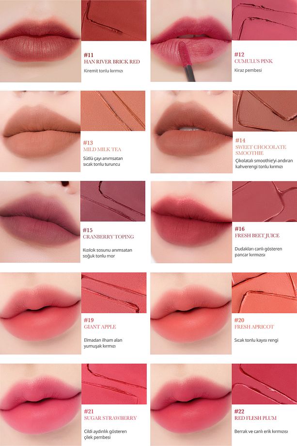 Pürüzsüz ve Kadifemsi Dokulu, Doğal Görünüm Sunan Tint CLIO Chiffon Blur Tint (07 Mauve For U) - 6