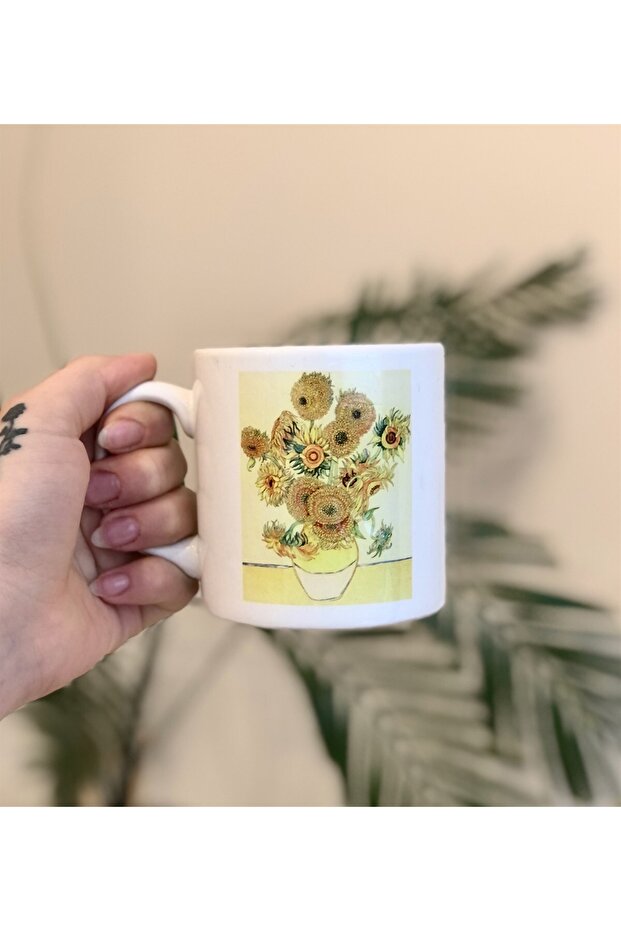 Mug with Sunflower Design - 1