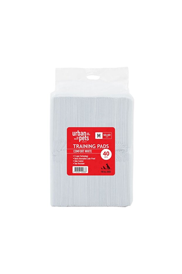 Dogs Training White Pads, Medium, 60x60cm, 40 Pieces