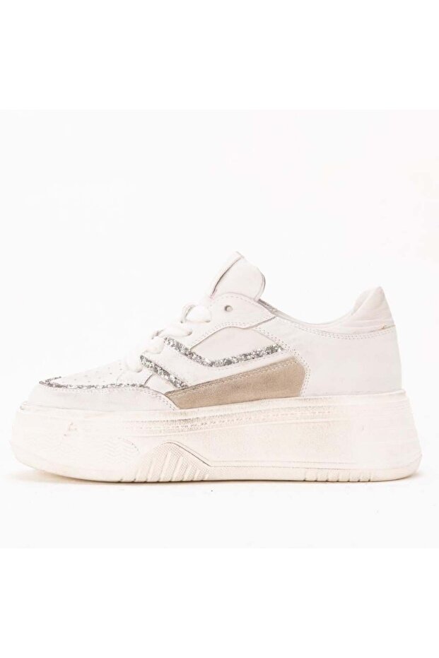 Anifel Women's Genuine Leather Vintage Sneaker Shoes 8600