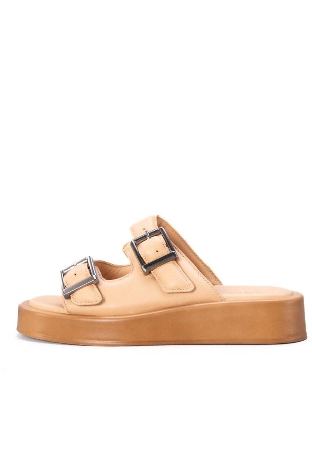 Gwen Genuine Leather Slippers 5009