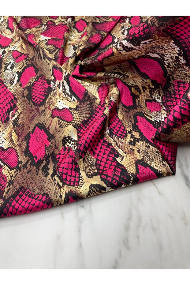 Satin Python Patterned Dress Shirt - Tivil - 2