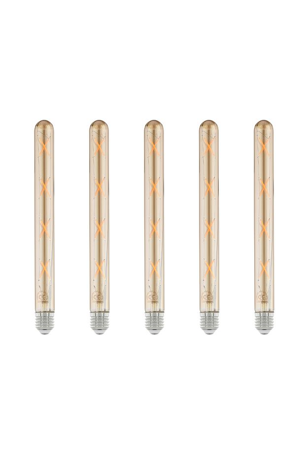 8W 220V E27 30 Cm Rustik LED Ampul T30-8 5'li Paket - 1