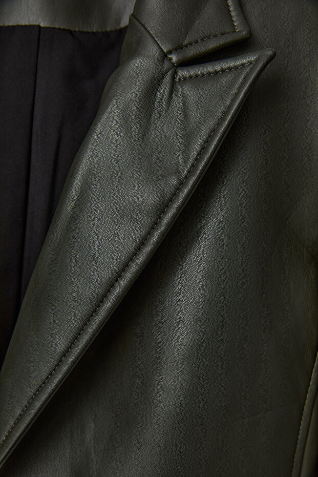 Blazer Deri Ceket - 7
