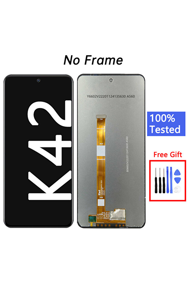 شاشة LCD لجهاز LG K42، متوافقة مع K42 وK52 وK62+ وQ52، مجموعة محول رقمي لشاشة اللمس لجهاز K42..