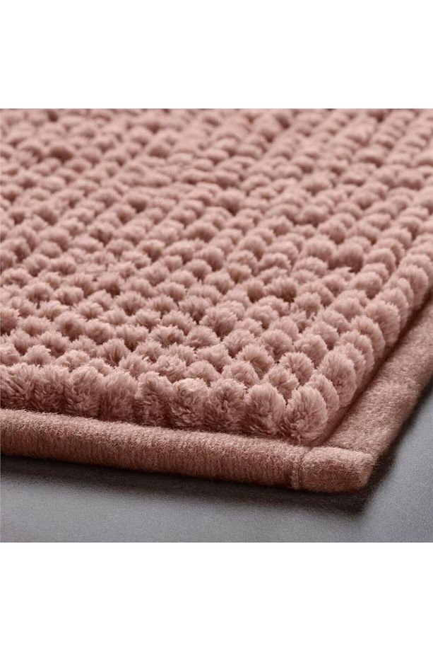 Banyo Paspası Açık Pembe Meridyendukkan 50x80 Cm Mikrofiber - Yumuşak Paspas - 3