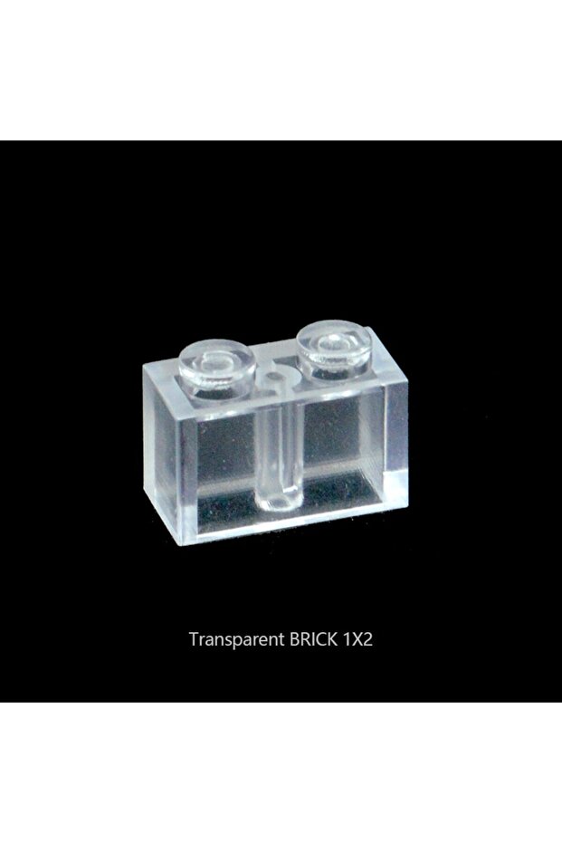 40pcs brick 1x2 Small particles 1x2 2x3 2x4 1x1 Bricks MOC Parts Transparent Bricks Building Blocks