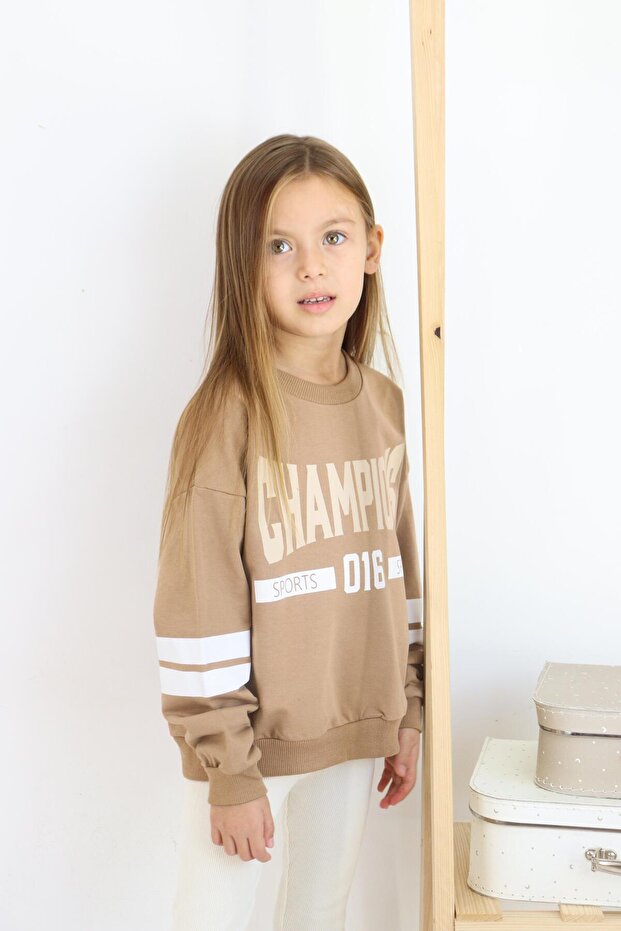 Champions Baskılı Sweat - 5