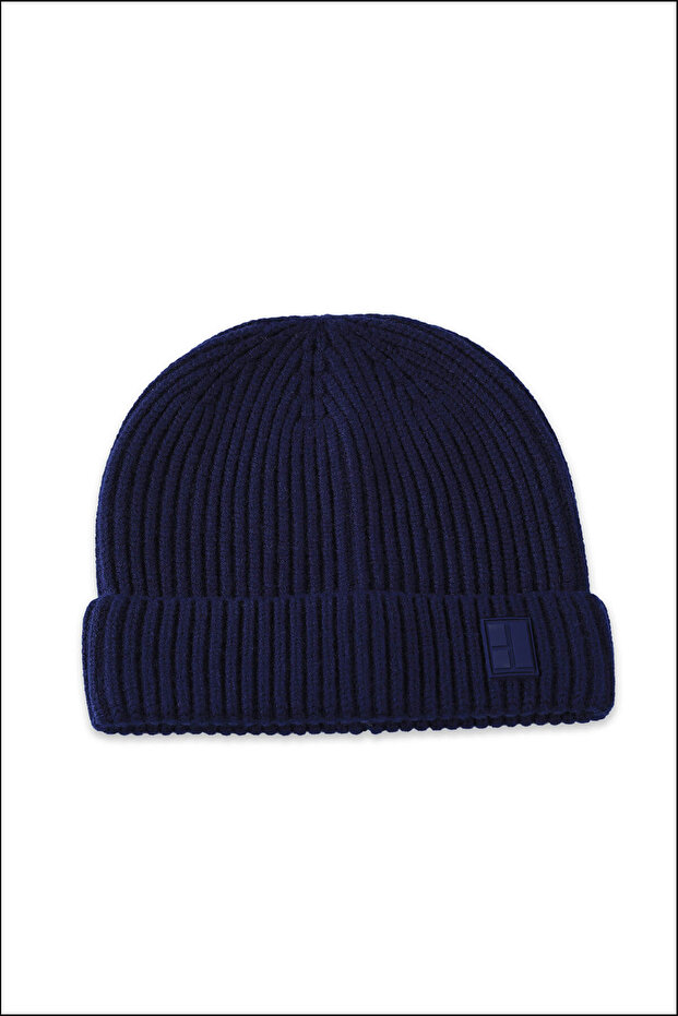 Lacivert Düz Örgü Bere - 6