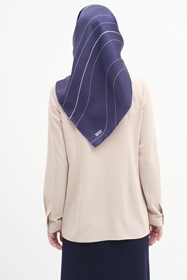 Basic Gizli Patlı Gömlek - Bej - 5