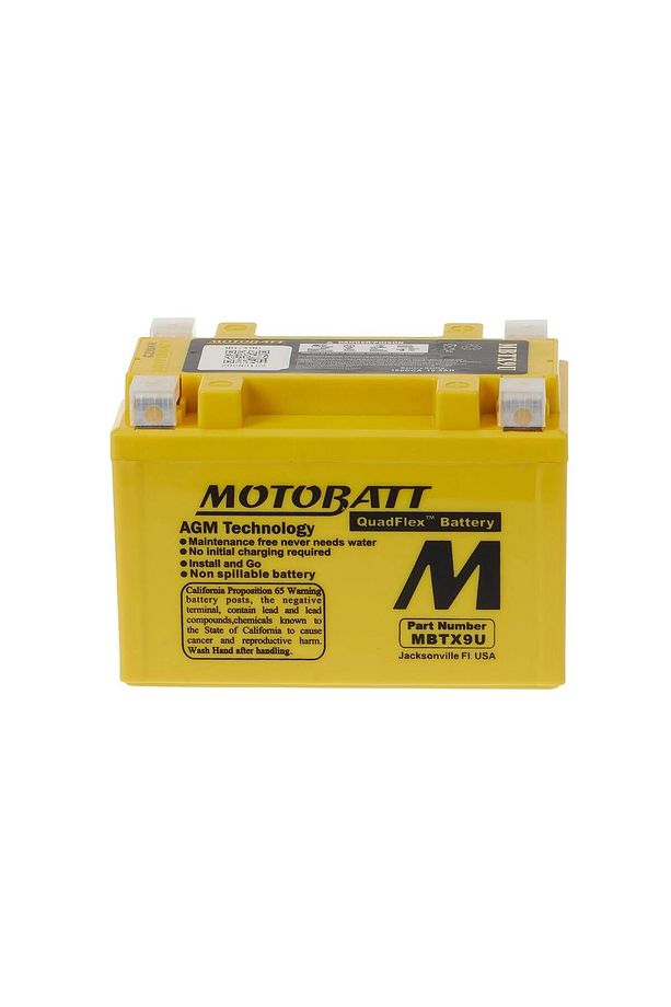 QUADFLEX 4 KUTUP 12V 10,5 Ah 160 CCA AKÜ MBTX9U - 2
