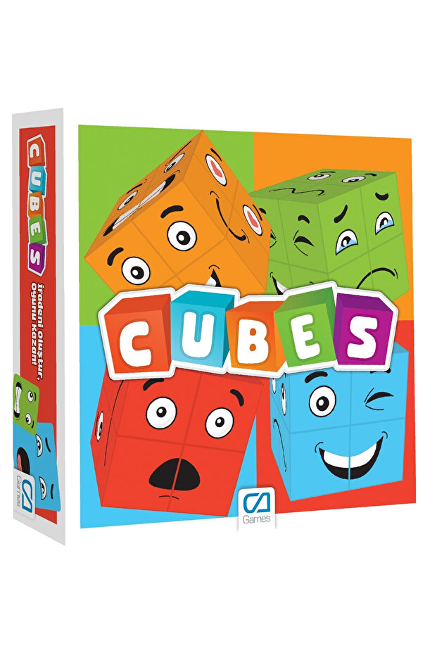 Educational and Tutorial Expression Cubes Cube Finding Game - Sensory Funny Expression Cube Faces Box - 1