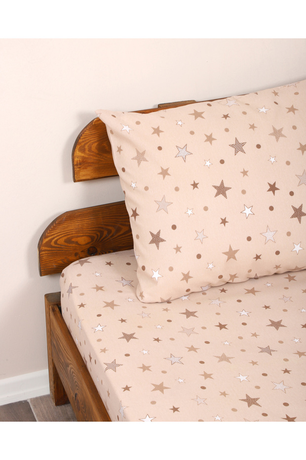 One Person Patterned Elastic Sheets Set - 3