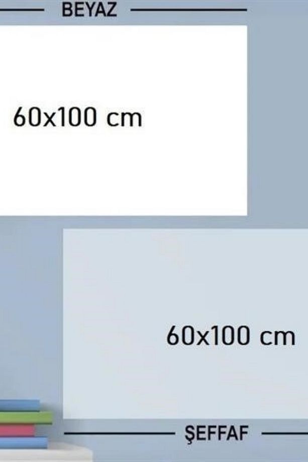 Kendinden Manyetik Yapışkanlı | 1OO CM Silinebilir  Ders Çalışma Yazı Tahtası Sticker - 2