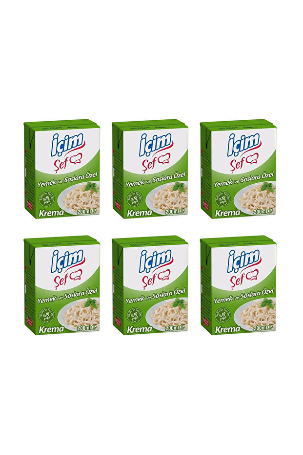 Krema Yemeklere ve Soslara Özel 200 ml x 6 Adet - 1