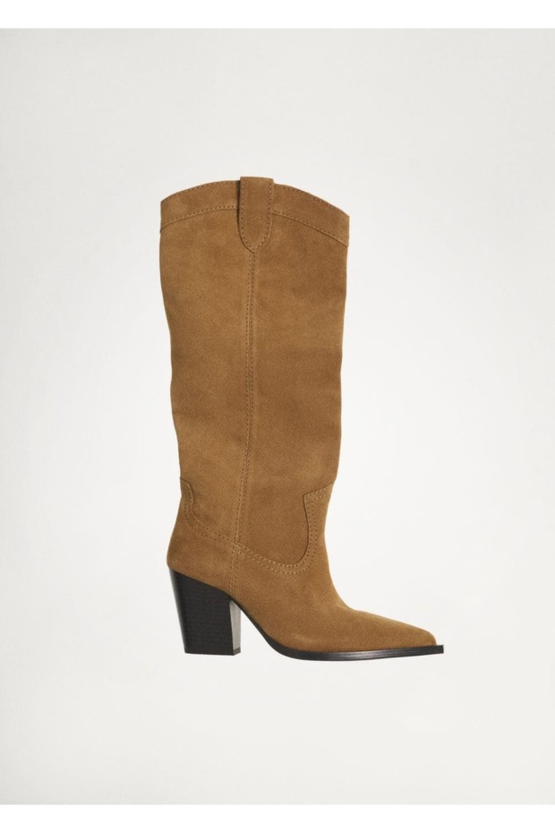 Süet kovboy çizmesi - 5