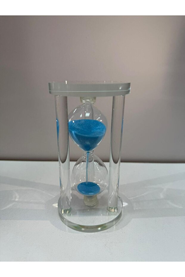 KUM SAATİ CAM MAVİ - 2