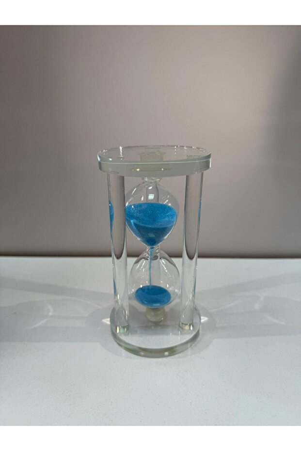 KUM SAATİ CAM MAVİ - 1