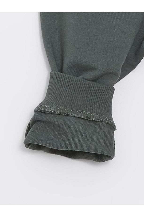 LCW baby Bisiklet Yaka Uzun Kollu Baskılı Erkek Bebek Sweatshirt ve Eşofman Alt 2'li Takım - 7