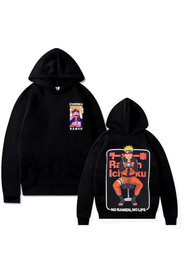 Naruto Uzumaki Ramen Ichıraku Back Printed Oversize Hoddie -Mingalondon