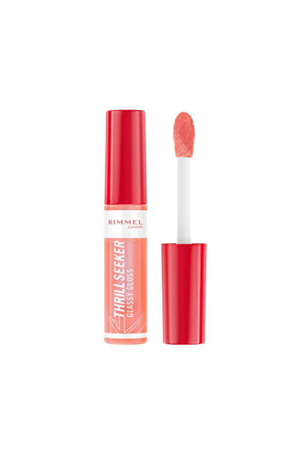 Thrill Seeker Glassy Gloss Lip Gloss - 250 - Peachy Vibes, 10ml Red | Lip Glosses Long Lasting Beauty Makeup