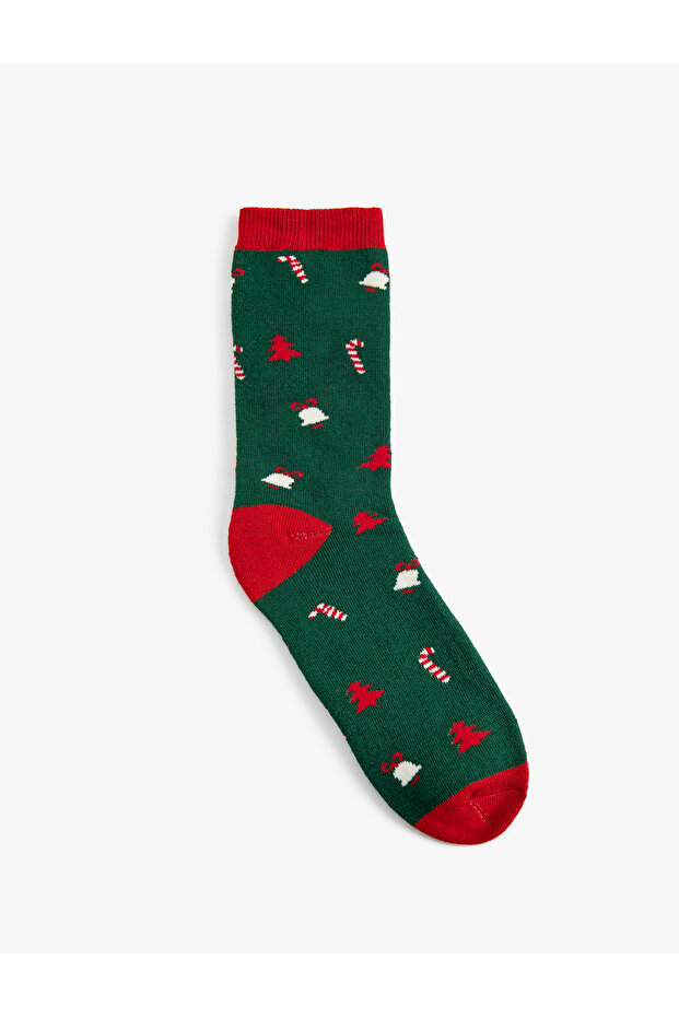 Christmas Patterned Towel Socks - 2