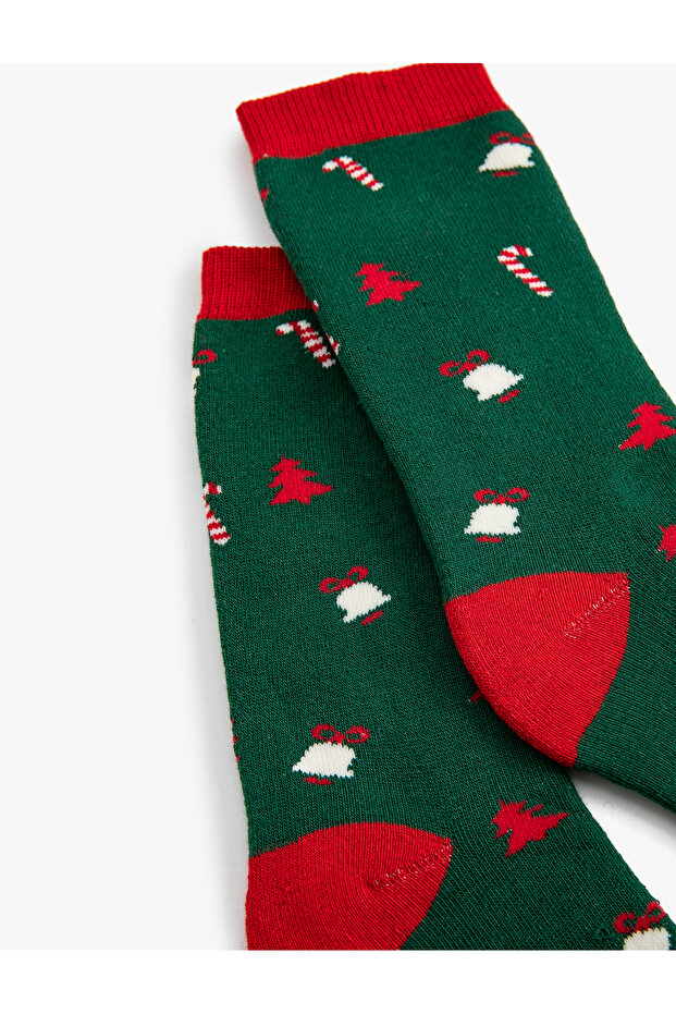 Christmas Patterned Towel Socks - 3