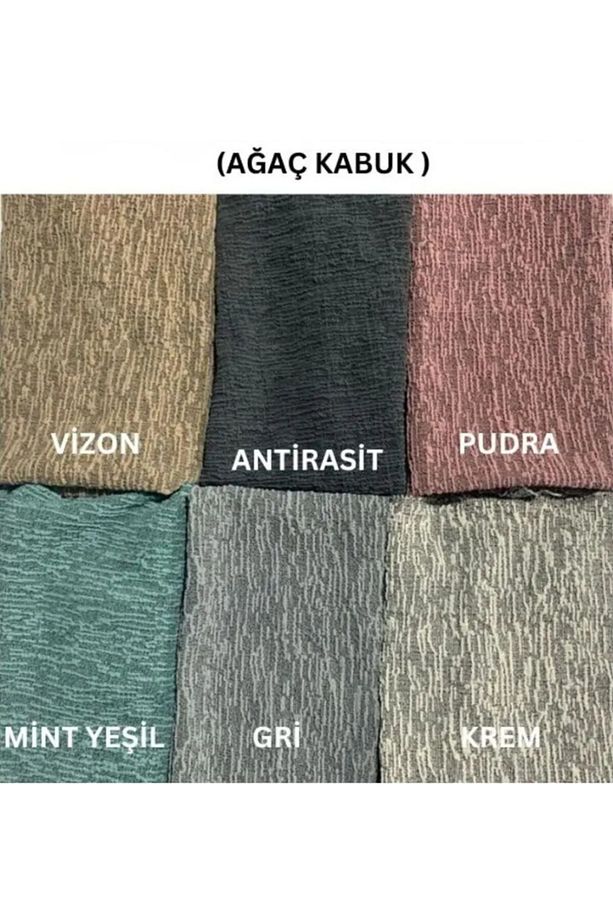 Jakarlı Koltuk Örtüsü Lastikli Kayma Yapmayan 3 Kişilik Çekyat Kanepe Kılıfı 1 Adet - 5