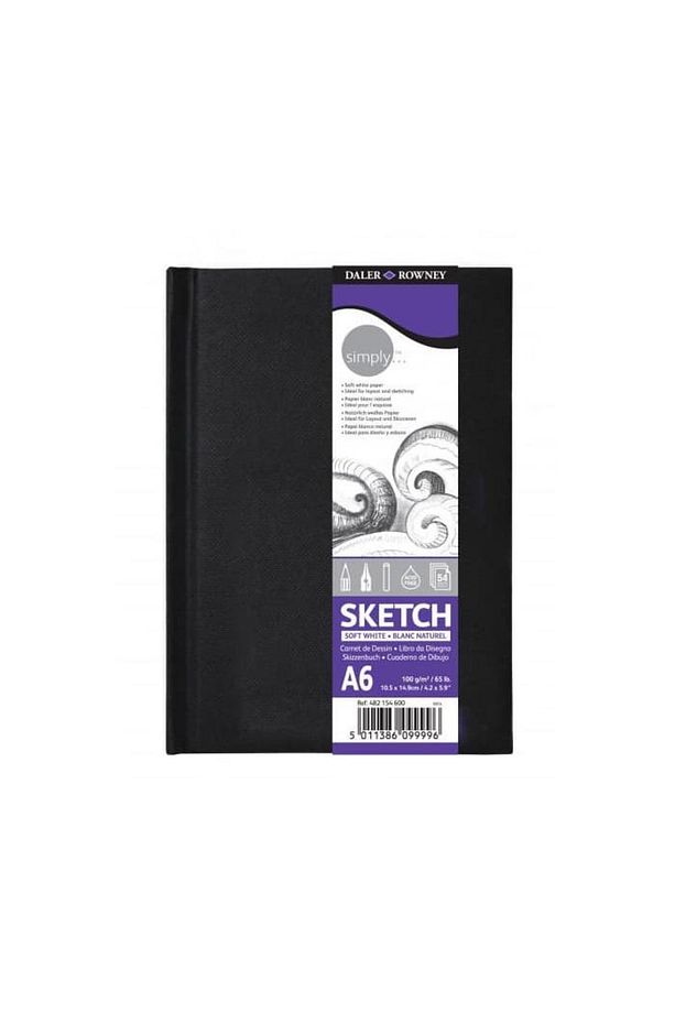 Simply Kapaklı Eskiz Defteri 100 gr 54 Yp A6 - 1