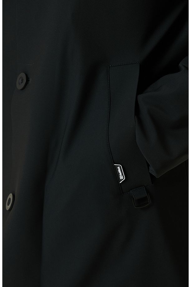 Siyah N-Tech Çıkma Mostralı Casual Kaban - 7