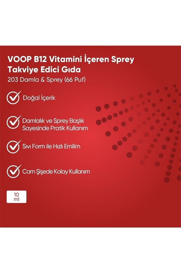 Vitamin B12 Methylcobalamin | 1000 µg (mikro gram) Sprey-Damla - 10 ml - 4