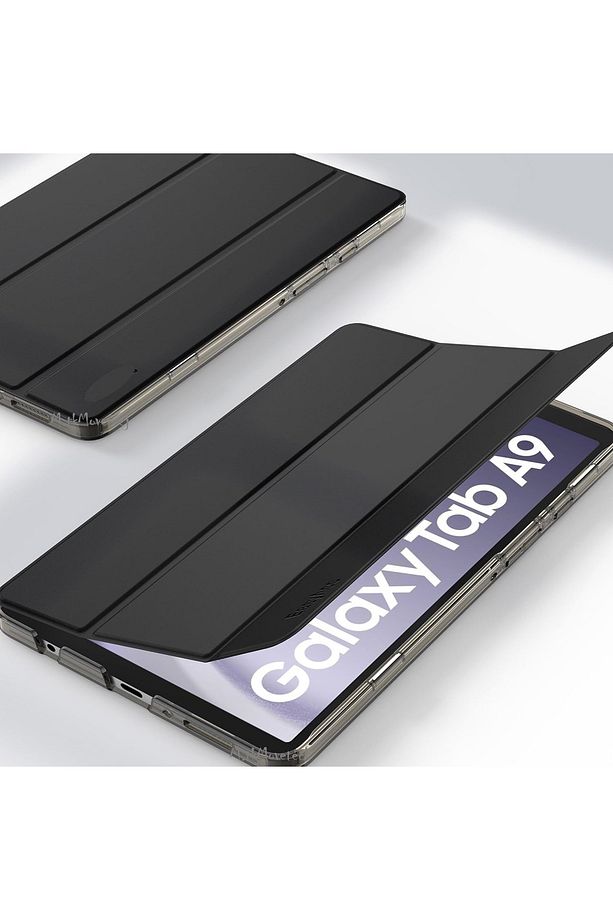 Samsung Galaxy Tab A9 8.7 inç Sm-X110 Tablet Kılıfı Akıllı Smart Uyku Modlu Katlanabilir Şeffaf - 3