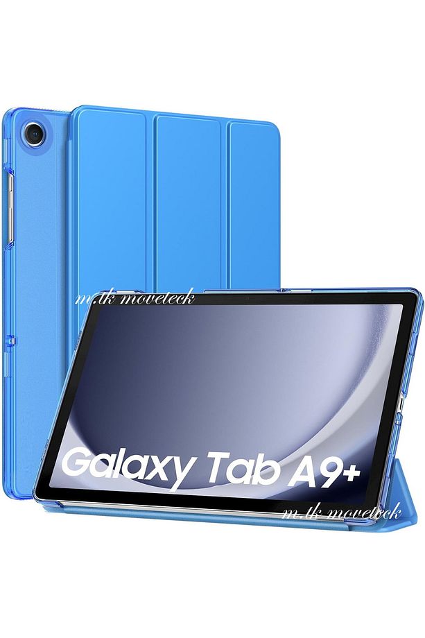 Samsung Galaxy Tab A9 Plus 11 Inç Kılıf Smart Uyku Modlu Standlı Şeffaf Kapaklı Sm-x210 (UYUMLU) - 1
